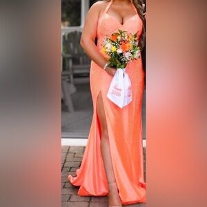 Gorgeous Sherri Hill Tangerine Dress